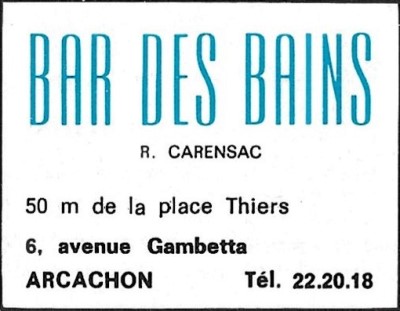 Bar Des Bains Pub 1971