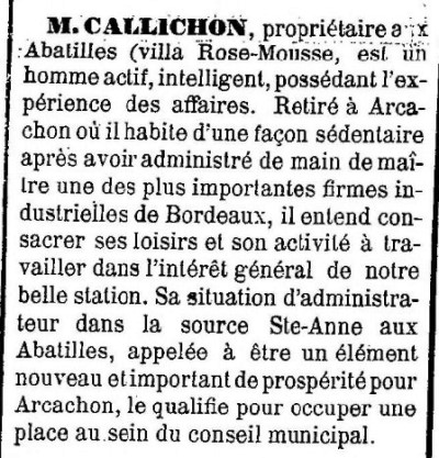 Callichon Avenir Arcachon