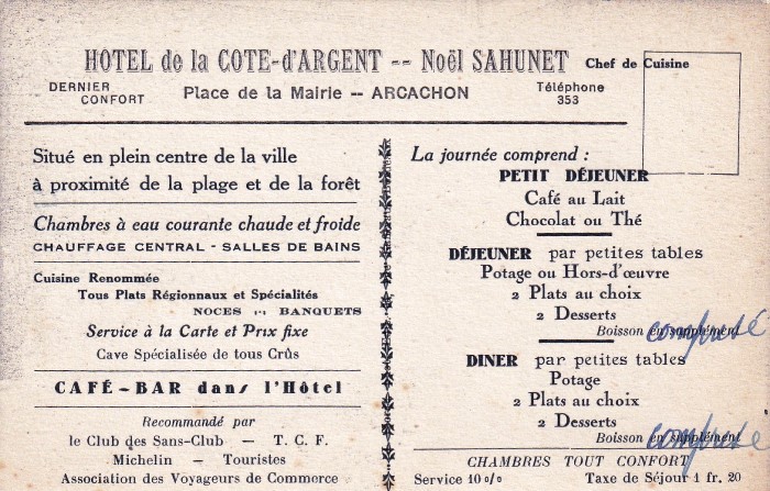 Hôtel Côte d'Argent Pub