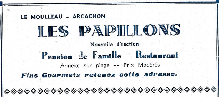 Les Papillons Pub 1935