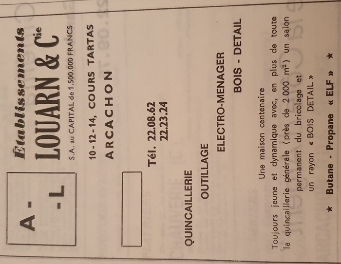 Louarn 1972 Publicité