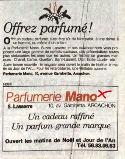 Parfumerie Mano 1988
