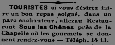 Sous les Chênes 1929