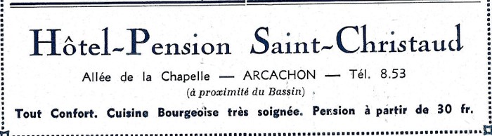 Saint-Christaud Pub 1935