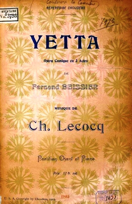 Yetta 1903