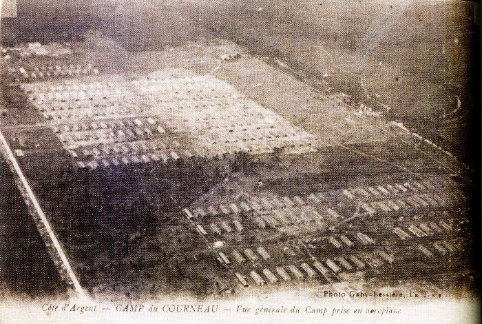 Camp du  Courneau vue arienne