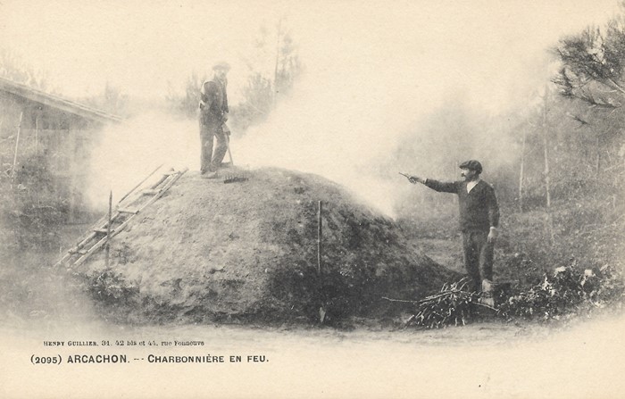 Mise  feu d'une charbonnire