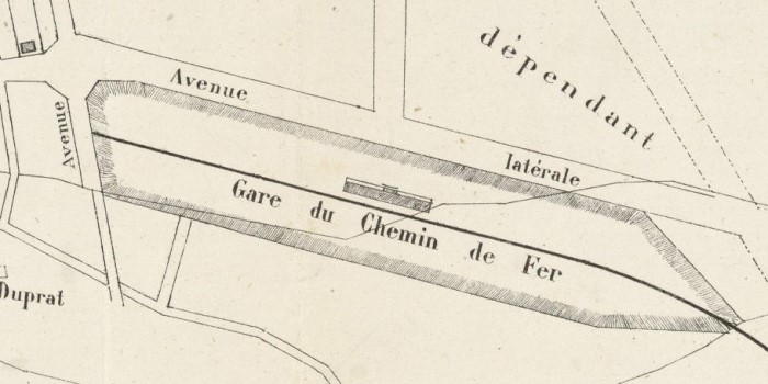 Plan gare 1860