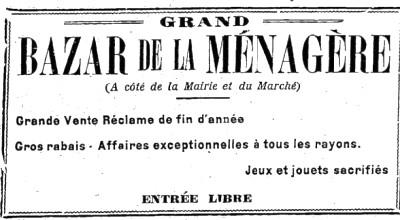 Bazar Ménagère AA 1932