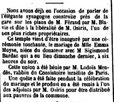 Mariage nice Osiris