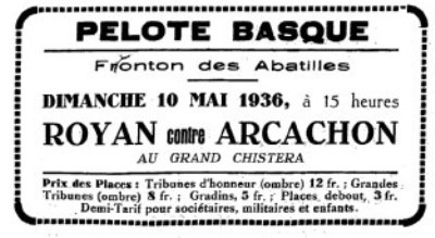 Pelote Basque 1936