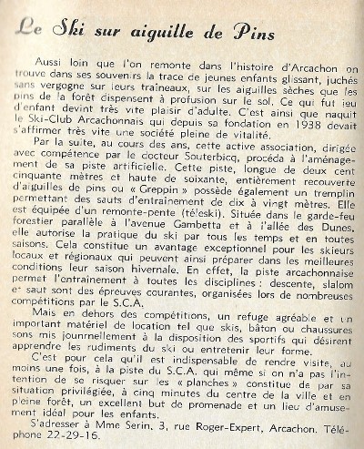 Publicit Piste de Ski