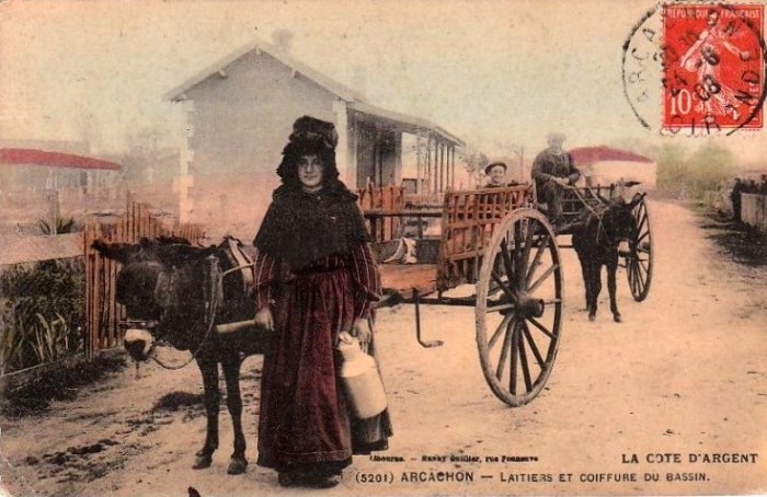 Laitière en ville d'Hiver