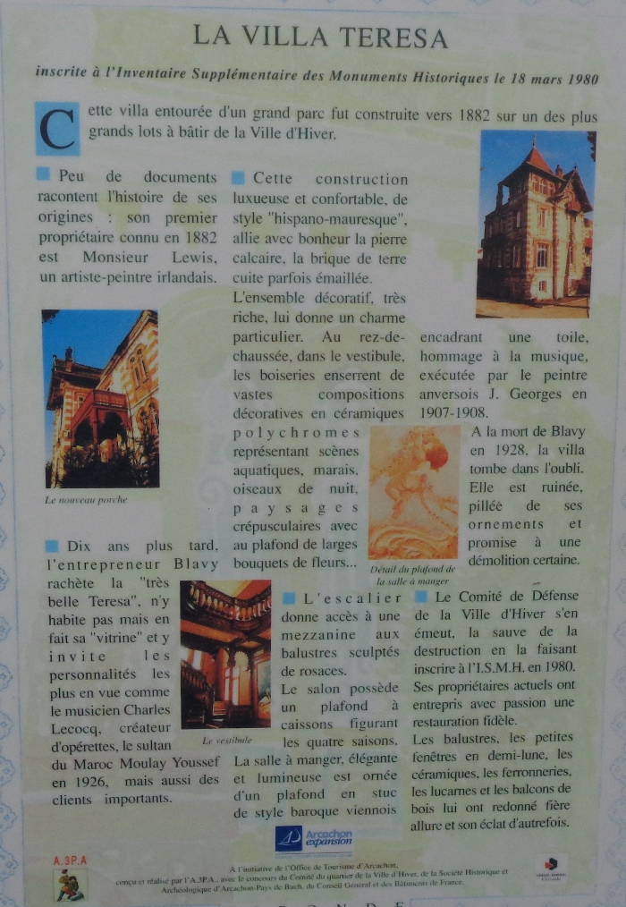 Plaque Histoire Teresa