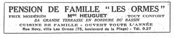 Les Ormes Pub 1957