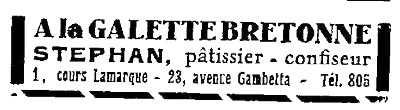Publicité 1937