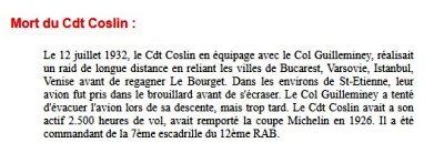 Mort Commandant Coslin