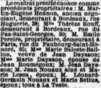 Vente Jos�phine Cosette 1888